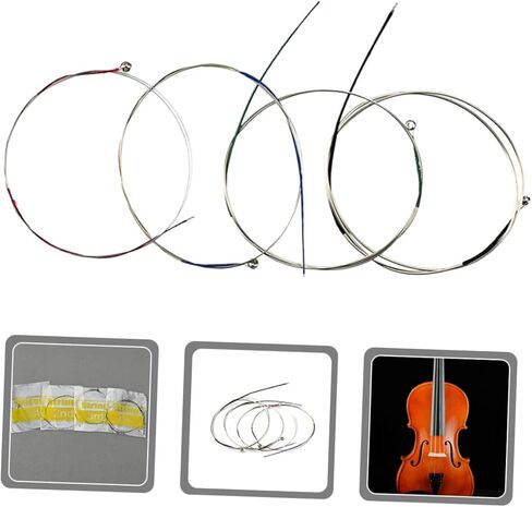 Viola Strings Set B803 Metal Replacement String Set for Viola Includes High Musical Instrument Accessories in Saudi Arabia