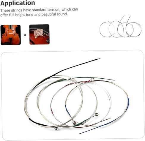 1Set Professional Strings Replacement Set Durable Easy to Use Standard Tension for Bright Tone for Lovers Beginners in Kuwait