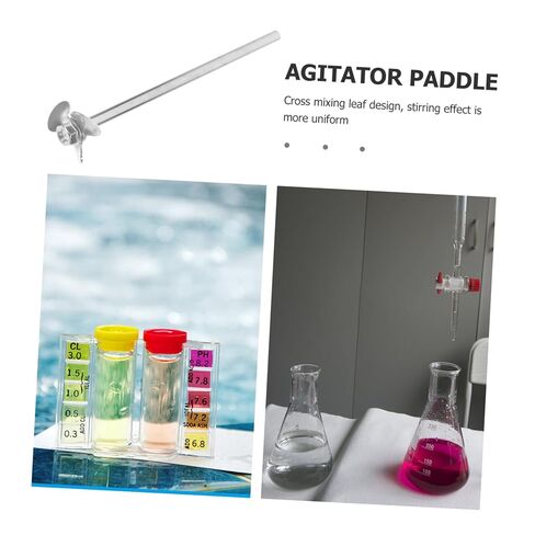 Stainless Steel Laboratory Stirring Rod and Paddle Blade Set 1.5 Inch Mixing Stirrer for Precise Chemical Experiments and Liquid Blending in Saudi Arabia
