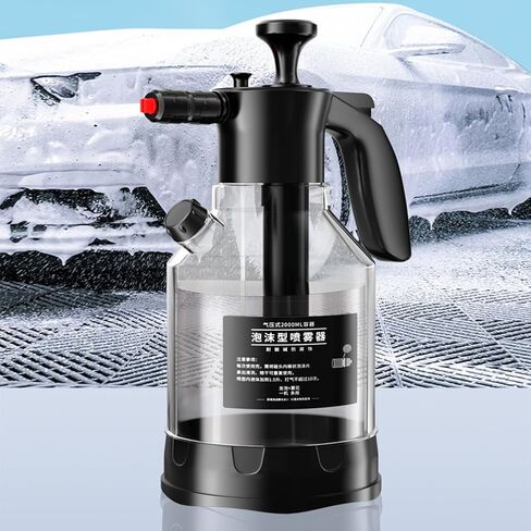 Tyenaza Hand Pressurized Spray Bottle, 2L Multifunctional Continuous Hand Pump Pressure Sprayer, Foaming Pump Sprayer for Home and Car in Saudi Arabia