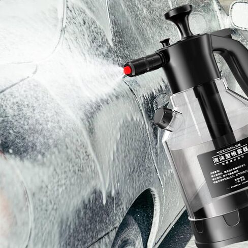 Tyenaza Hand Pressurized Spray Bottle, 2L Multifunctional Continuous Hand Pump Pressure Sprayer, Foaming Pump Sprayer for Home and Car in Saudi Arabia