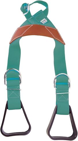 HILASON Saddle Buddy Kids Stirrup Adjustable Black Nylon with Genuine Cow Leather Child Safety Saddle Trainer for Western Riding in Saudi Arabia