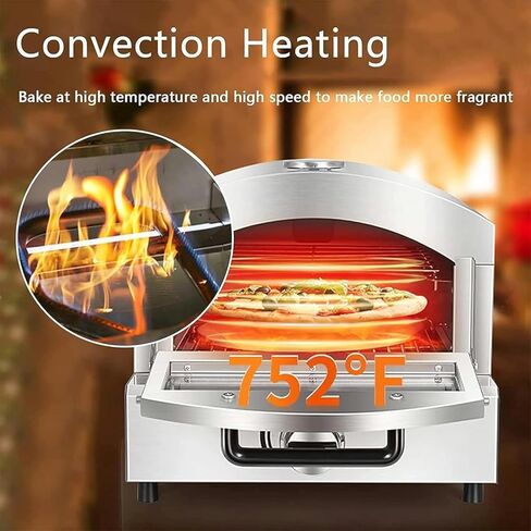 Toaster, Stainless Steel Drawer Pizza Oven, Uniform Temperature, High Temperature Resistance, Suitable for Family Restaurants in Saudi Arabia