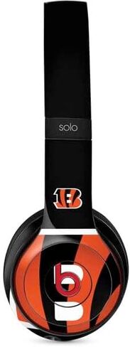 Skinit Decal Audio Skin Compatible with Beats Solo 3 Wireless - Officially Licensed NFL Cincinnati Bengals Zone Block Design in Saudi Arabia