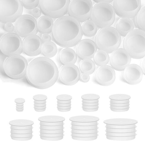 90 قطعة من 9 سدادات سدادات الملح والفلفل، سدادات بديلة للملح والفلفل للهزازات، سدادات بلاستيكية قابلة لإعادة الاستخدام للزجاجات ذات القطر الداخلي 7/10/12/14/16/18/20/22/24 مم in Kuwait