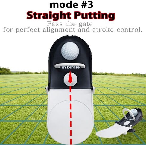 مدرب وضع الطيور - مساعد وضع الجولف في الأماكن المغلقة مع 3 أوضاع تدريب (صعود، هبوط، مستقيم) - تصميم مستهدف دقيق للدقة - معدات تدريب جولف محمولة وقابلة للطي للمنزل والمكتب in Kuwait