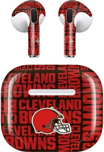 Skinit Decal Audio Skin Compatible with Apple AirPods (3rd Gen, 2021) - Officially Licensed NFL Cleveland Browns - Blast Design in Saudi Arabia