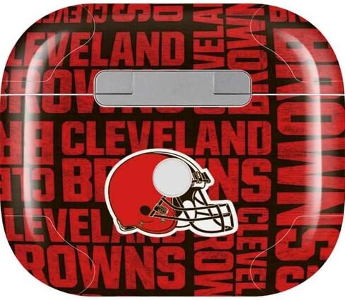 Skinit Decal Audio Skin Compatible with Apple AirPods (3rd Gen, 2021) - Officially Licensed NFL Cleveland Browns - Blast Design in Saudi Arabia
