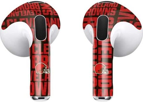 Skinit Decal Audio Skin Compatible with Apple AirPods (3rd Gen, 2021) - Officially Licensed NFL Cleveland Browns - Blast Design in Saudi Arabia