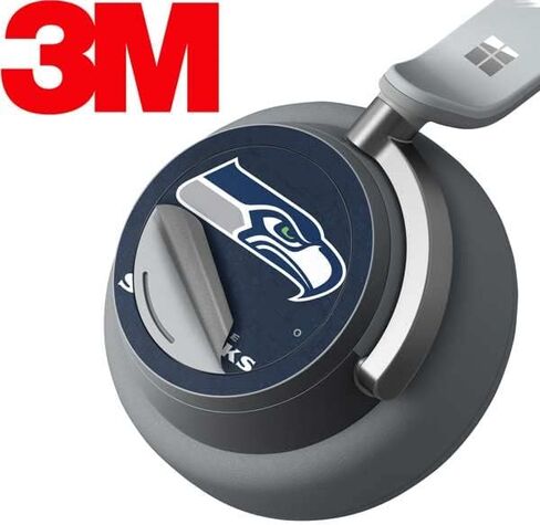 غلاف صوتي من Skinit متوافق مع سماعات الرأس Surface - تصميم مرخص رسميًا من NFL Seattle Seahawks in Saudi Arabia