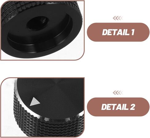 2pcs 25x15mm Aluminum Guitar Bass Potentiometer Knobs, Universal Knurled Tone and Volume Control Replacement for Electric Guitar Accessories in Saudi Arabia