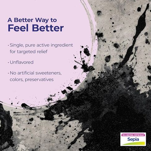 Boiron Sepia 30C Homeopathic Medicine for PMS and Menstrual Symptom Relief - Bloating and Lower Back Pain During Menstruation - 3 Count (240 Pellets) in Kuwait