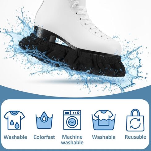 2 PCS Ice Skate Guards, Sports Blade Protector for Hockey Skates, Figure and Ice Skates Blade Covers for Toddler Kids Youth Adults-Men Women Boys Girls Skate Guards Figure Skating Hockey in Saudi Arabia