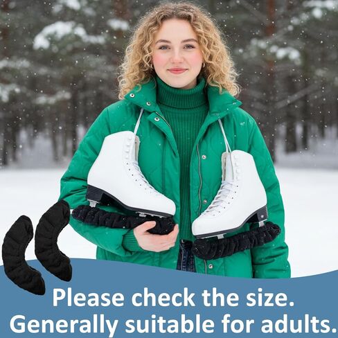 2 PCS Ice Skate Guards, Sports Blade Protector for Hockey Skates, Figure and Ice Skates Blade Covers for Toddler Kids Youth Adults-Men Women Boys Girls Skate Guards Figure Skating Hockey in Saudi Arabia