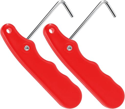 2 Pcs Ice Skate Lace Tighteners, Folding Hockey Skate Lace Tightening Tool Portable Skate Shoe Lace Puller with Stainless Steel Lace Hook for Ice Skates Rollerblades Figure Skates Shoes in Saudi Arabia