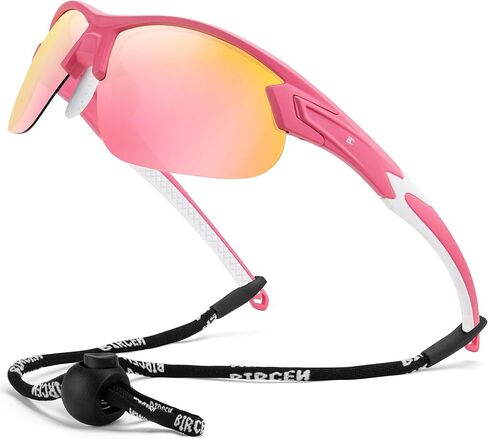 BIRCEN Mens Polarized Sunglasses for Sports: TR90 Lightweight Sun Glasses Wrap Around Shades for Fishing Driving Cycling in Kuwait