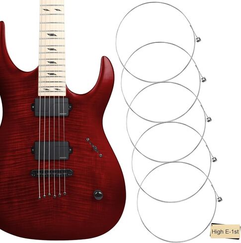 5 PCS Electric Guitar Strings High E 1st Single .010 Gauge, Professional High-Carbon Steel Core Replacement Wires, Durable Anti-Rust Single Strings for Electric Guitar, 5-Pack E String Electric Guitar in Saudi Arabia