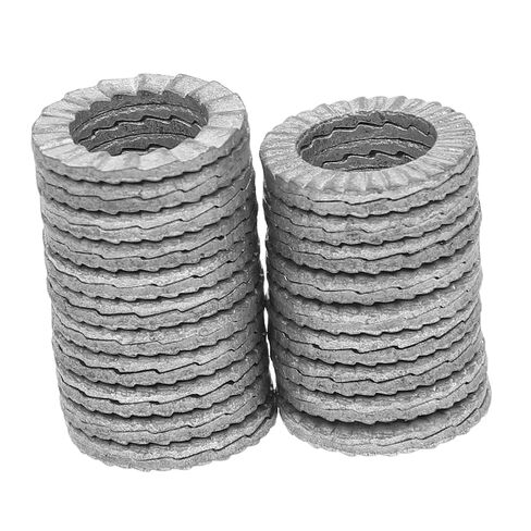 Ciieeo 20pcs Heavy Duty Wedge Locking Washers Manganese Lock Washers for Screws Bolts Thread Adapters Industrial Home Use in Saudi Arabia