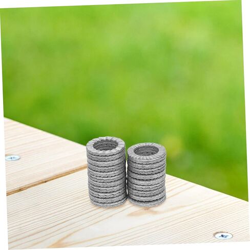 Ciieeo 20pcs Heavy Duty Wedge Locking Washers Manganese Lock Washers for Screws Bolts Thread Adapters Industrial Home Use in Saudi Arabia