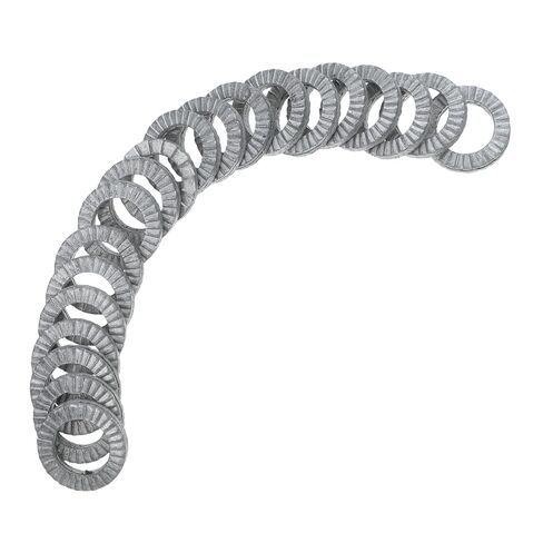 Veemoon 20pcs Wedge Locking Washers Manganese Steel Anti-loosening Washers for Secure Fastening Vibration Resistant Heavy-Duty Design Silver Finish in Saudi Arabia