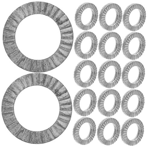 GANAZONO 20pcs Manganese Steel Bike Axle Washers M10 Locking Washers for Screws Anti-Vibration in Saudi Arabia