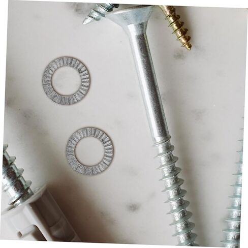 GANAZONO 20pcs Manganese Steel Bike Axle Washers M10 Locking Washers for Screws Anti-Vibration in Saudi Arabia