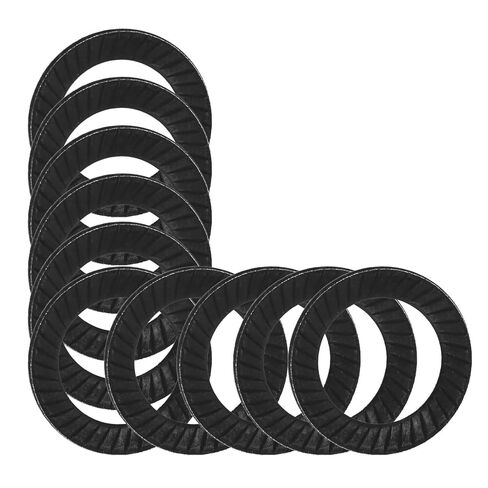 M10 Lock Washers, Heavy Duty Steel, Anti Skid Design, Vibration Resistant, for Automotive, Machinery, Home Repair (M12) in Saudi Arabia