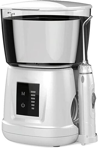 Water Flosser Electric Dental Countertop Professional Oral Irrigator for Teeth, 1000ML Professional Oral Irrigator Family Dental Flosser with 6 Multifunctional Jet Tips in Kuwait