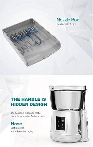 Water Flosser Electric Dental Countertop Professional Oral Irrigator for Teeth, 1000ML Professional Oral Irrigator Family Dental Flosser with 6 Multifunctional Jet Tips in Kuwait