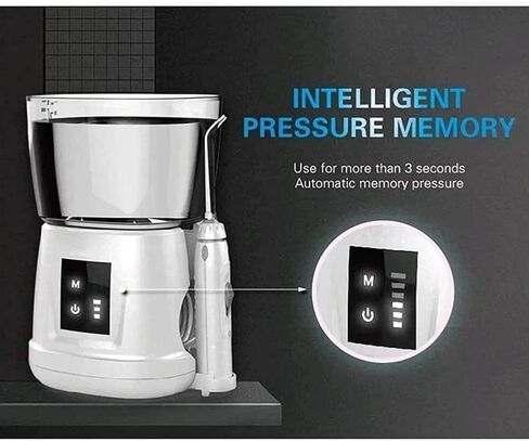 Water Flosser Electric Dental Countertop Professional Oral Irrigator for Teeth, 1000ML Professional Oral Irrigator Family Dental Flosser with 6 Multifunctional Jet Tips in Kuwait