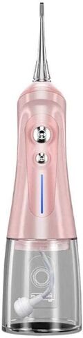 Water Flosser Professional Cordless Rechargeable Dental Oral Irrigator Ultra Water Jet for Teeth Braces Care with 6 Jet Tips 6 Modes IPX7 Waterproof 320ML Water Tank for Travel and Home Use (C(Pink) in Kuwait