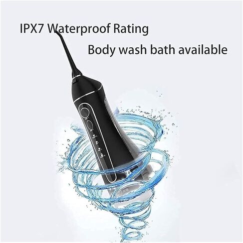 Water Flosser Cordless for Teeth, 200ML Professional Dental Oral Irrigator, Portable and Rechargeable IPX7 Waterproof ，Teeth Cleaner for Home Travel, Braces and Bridges Care in Kuwait