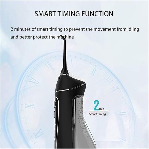 Water Flosser Cordless for Teeth, 200ML Professional Dental Oral Irrigator, Portable and Rechargeable IPX7 Waterproof ，Teeth Cleaner for Home Travel, Braces and Bridges Care in Kuwait