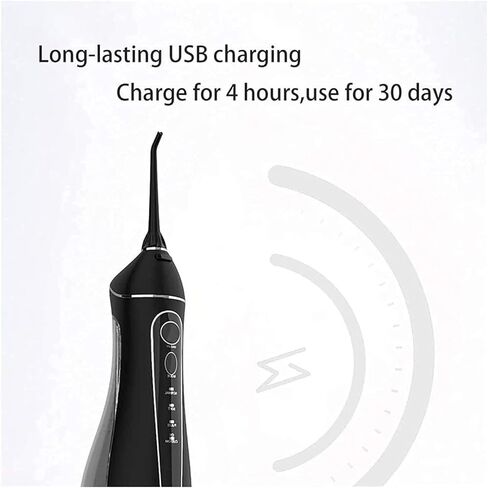 Water Flosser Cordless for Teeth, 200ML Professional Dental Oral Irrigator, Portable and Rechargeable IPX7 Waterproof ，Teeth Cleaner for Home Travel, Braces and Bridges Care in Kuwait