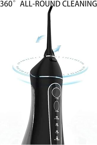 Water Flosser Cordless for Teeth, 200ML Professional Dental Oral Irrigator, Portable and Rechargeable IPX7 Waterproof ，Teeth Cleaner for Home Travel, Braces and Bridges Care in Kuwait