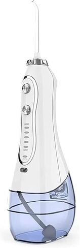 Water Flosser Cordless Dental Oral Irrigator - 300ML Portable and Rechargeable IPX7 Waterproof 5 Modes Water Flosser with Cleanable Water Tank for Home and Travel, Braces & Bridges Care in Kuwait