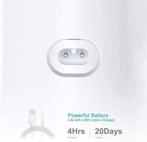 Portable Dental Oral Irrigator with 3 Modes, 6 Replaceable Jet Tips, Rechargeable Waterproof Teeth Cleaner for Home and Travel -300ml Detachable Reservoir in Kuwait