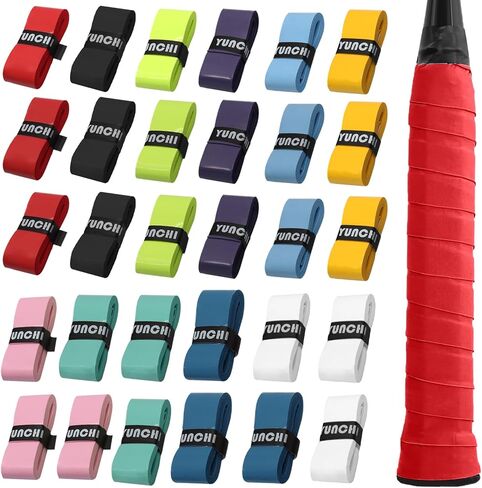 Zorfeter Anti-Slip Tennis Racket Grip Tape, Precut PU Grip Tape Sweat Absorbing Overgrip, Comfortable Handle for Tennis/Badminton/Pickleball/Squash in Saudi Arabia