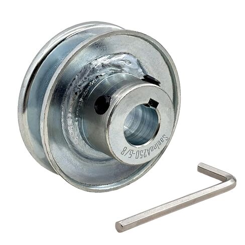 A250-5/8 حزم الويب ذات الأخدود الفردي، بكرة الحزام على شكل v، تجويف 5/8 بوصة، 2.5 بوصة OD، بكرة محرك من الفولاذ الكربوني لأحزمة V سعة 4 لتر و3 لتر in Saudi Arabia
