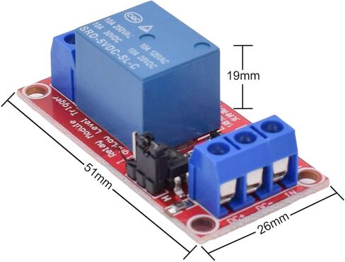 10 Packs 5V One Channel Relay Module Relay Switch with OPTO Isolation High Low Level Trigger. in Saudi Arabia