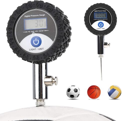 Ball Pressure Tester, Digital Display Ball Pressure Gauges, Mini Radial Digital Air Pressure Gauges for Basketball Soccer Ball Football Volleyball in Saudi Arabia