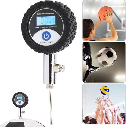 Ball Pressure Tester, Digital Display Ball Pressure Gauges, Mini Radial Digital Air Pressure Gauges for Basketball Soccer Ball Football Volleyball in Saudi Arabia