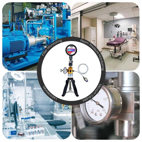 Hand Operated Pressure and Vacuum Calibrator (Range: -13 to 435 PSI) for Calibration Labs, Field Calibration and Pressure Gauge Calibration | Model: AI-DP1-2200 (Only Hand Pump) in Kuwait