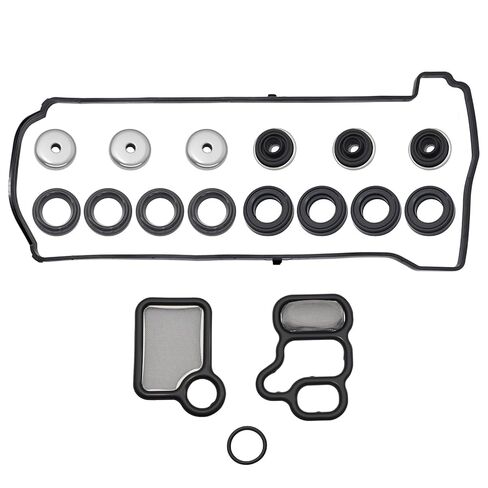 Engine Cylinder Valve Cover Gasket Set Compatible with Acura Honda Accord Civic CR-V Element CSX RDX RSX TSX - Replace VS50614R ES73071 in Kuwait