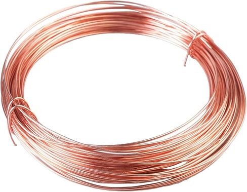 Copper Wire For Wire Wrapping, 0.6/0.7/0.8/0.9/1Mm Diameter, 1Kg Weight, Bare Solid Copper Wire for Crafting, Jewelry, Electrical, Industry(1mm*1kg) in Kuwait