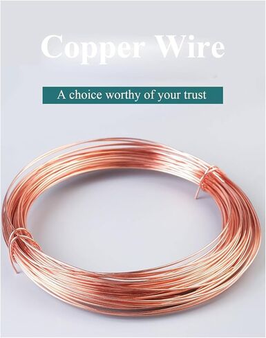 Copper Wire for Wire Wrapping, 2/2.3/2.5Mm Diameter, 5M Length, Bare Solid Copper Wire for Crafting, Jewelry, Electrical, Industry(2.5mm*5m) in Saudi Arabia