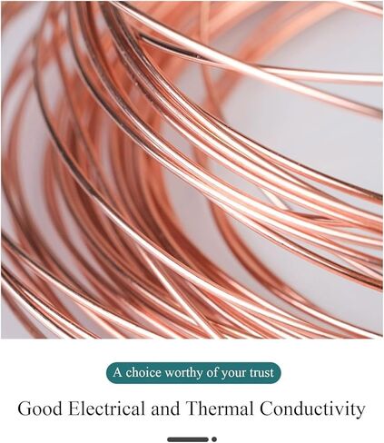 Copper Wire for Wire Wrapping, 2/2.3/2.5Mm Diameter, 5M Length, Bare Solid Copper Wire for Crafting, Jewelry, Electrical, Industry(2.5mm*5m) in Saudi Arabia