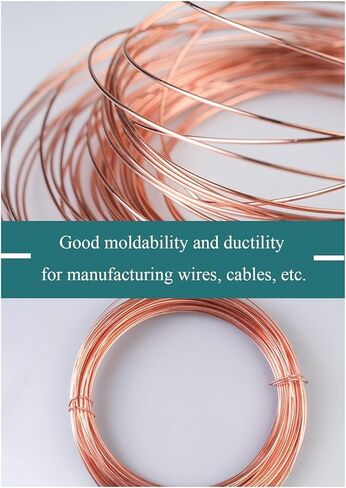 Copper Wire for Wire Wrapping, 2/2.3/2.5Mm Diameter, 5M Length, Bare Solid Copper Wire for Crafting, Jewelry, Electrical, Industry(2.5mm*5m) in Saudi Arabia