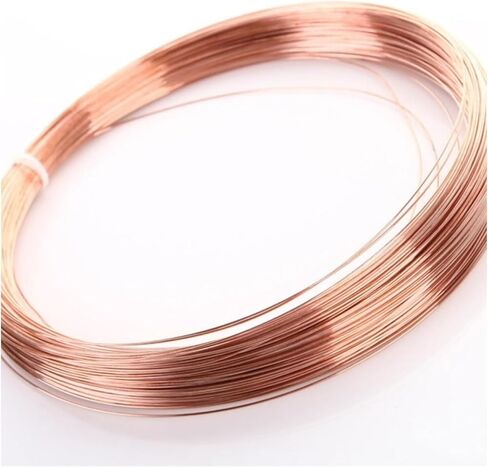 Copper Wire For Wire Wrapping, Pure 0.7/0.8/0.9/1Mm Diameter, 5M Length, Bare Solid Copper Wire for Crafting, Jewelry, Electrical, Industry(0.7 * 5m) in Kuwait