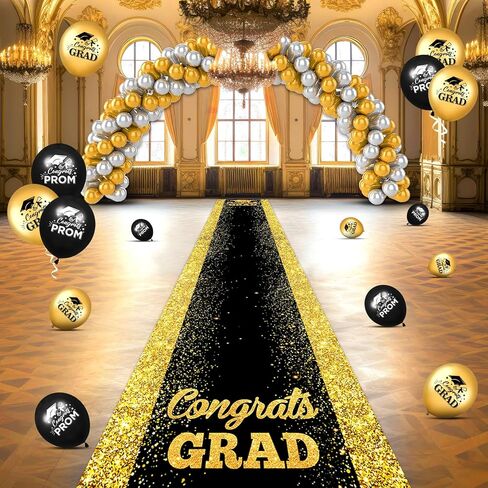 عداء السجادة الحمراء للحفلات ، 10 × 2.6 قدم ، تخرج أحمر التخرج ، Prom Decorations Polyester Fabric Runway Runway For Prom Party Decor Runner For High School College Held in Kuwait